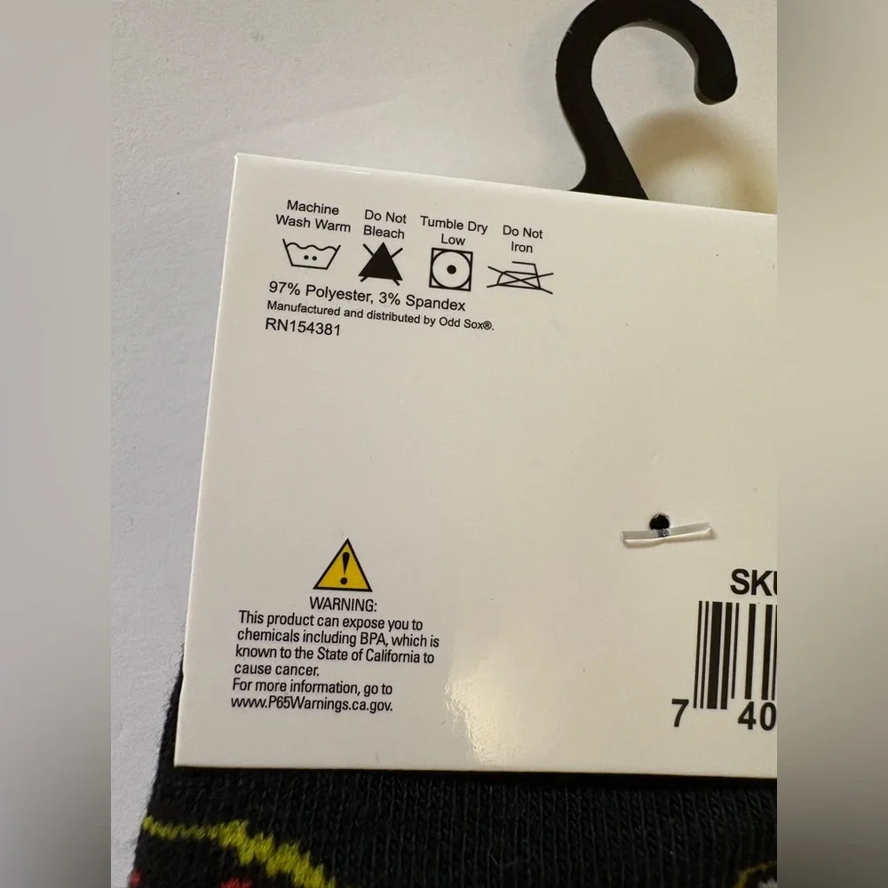 Jurassic Park Black Crew Socks - Picture 4 of 4